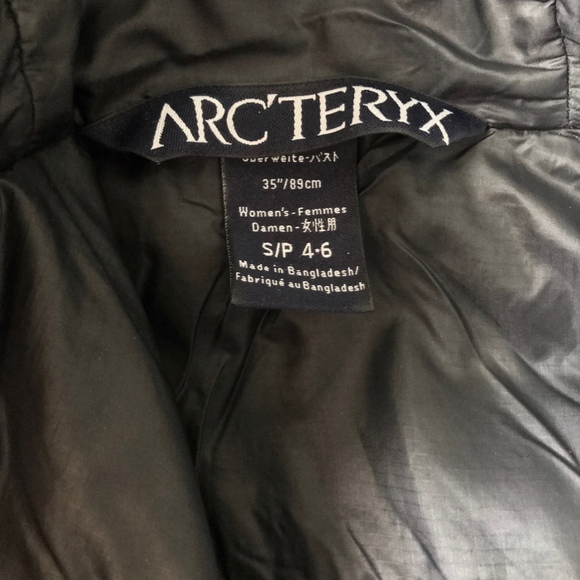 Black ARC'TERYX Atom LT Hoody Jacket — Small - Picture 4 of 5